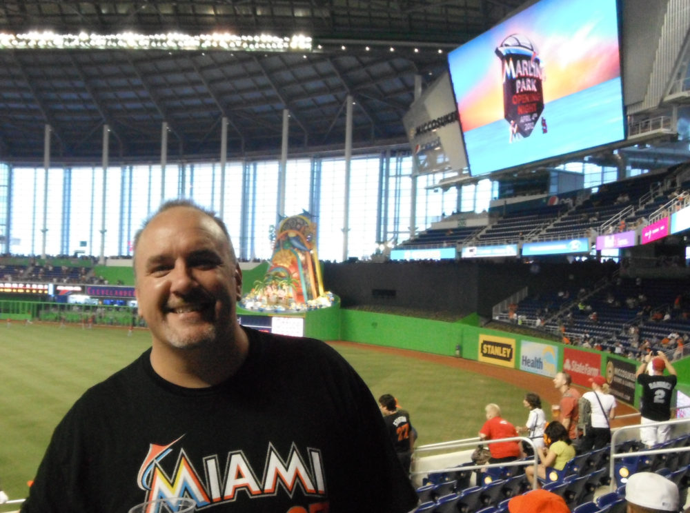 David Gonos at Marlins Park