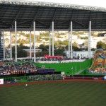 Left-field windows at Marlins Park