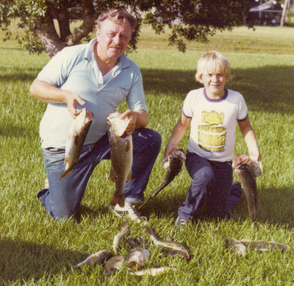 Don Gonos and David Gonos with some bass they caught at Lake Tohopakeliga