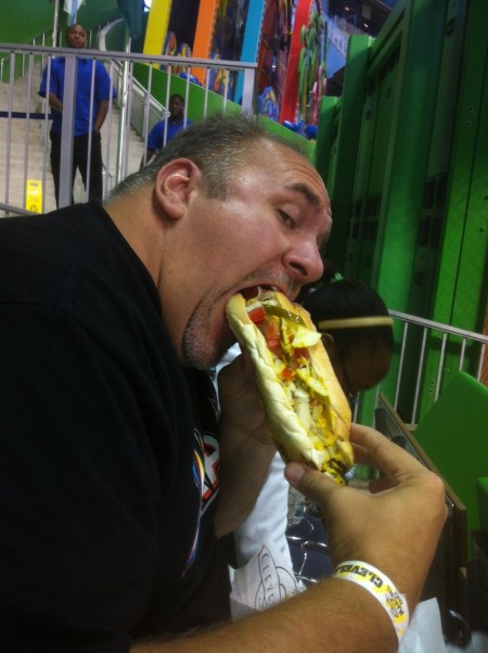 The Magnum Hot Dog at Marlins Park