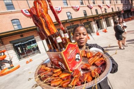 Bacon-on-a-stick at Camden Yards - Best Ballpark Food Ever