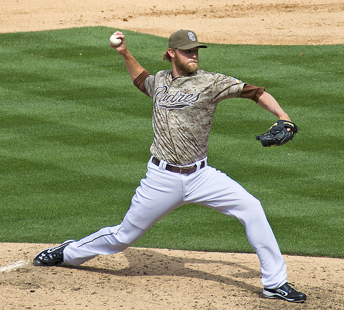 Cashner could have rediscovered the bat missing ability he never lost. Photo by: SD Dirk