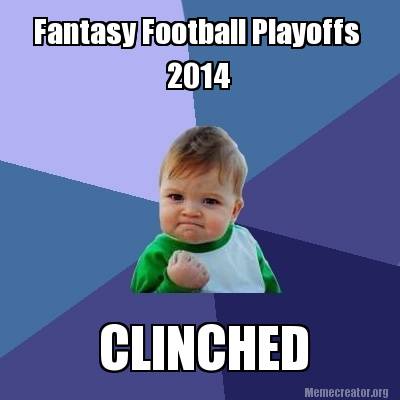 Week 14 Fantasy Football Playoffs