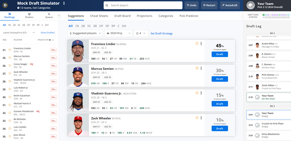 Draft Wizard - Free Fantasy Baseball Draft Tools