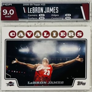 Tips for grading cards - LeBron James Landscape Card - HGA