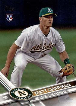 2017 Topps Matt Chapman - Rookie Cards For Top 100 MLB Players