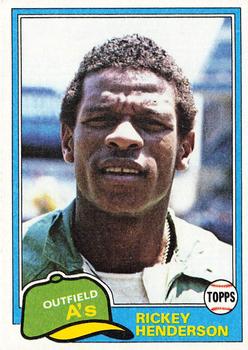 1981 Topps Rickey Henderson - Best 2nd-Year Baseball Cards