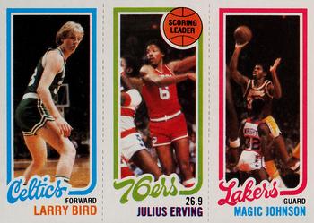 1980 Topps Larry Bird / Magic Johnson Dream Team Rookie Cards