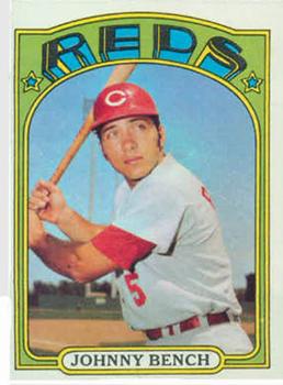 5-Johnny Bench - Best Baseball Cards From 1972 Topps Baseball