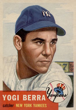 1953 Topps Yogi Berra - Best Baseball Cards of 1953 Topps Baseball